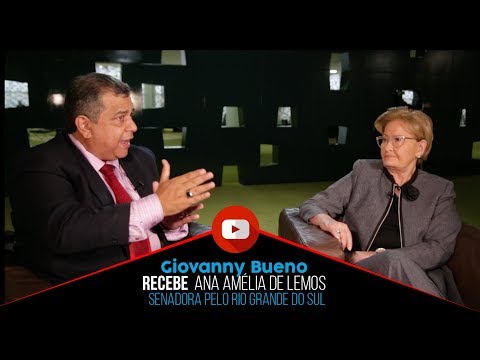 Giovanny Bueno recebe Ana Amélia de Lemos